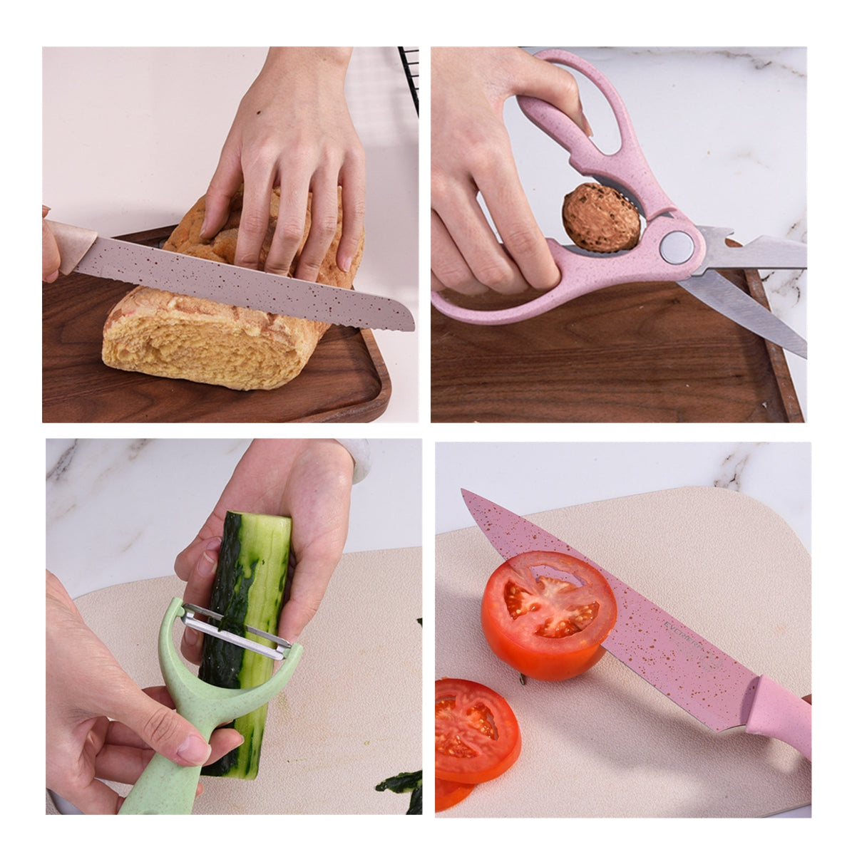 Set x 6 Cuchillos Acero Inoxidable Color