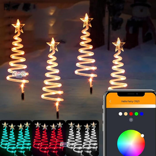 Luces Navidad Arboles Flotantes Con App