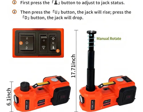 Gato Hidraulico Electrico 5 Toneladas 12