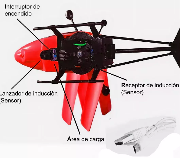 Mini Helicóptero Inteligente con Sensor de Mano