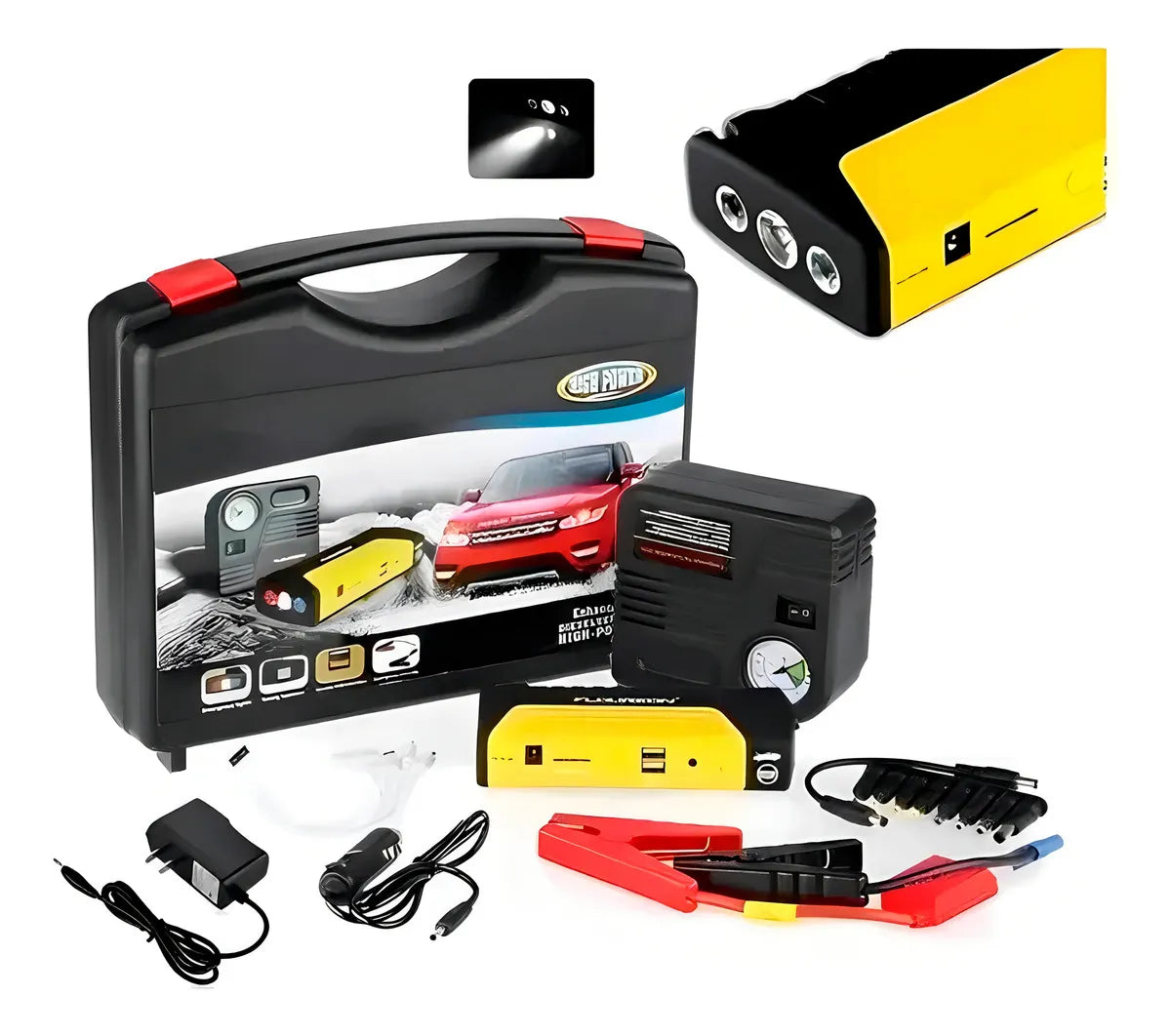 Kit de autorescate vehiculo iniciador de  bateria carro y moto