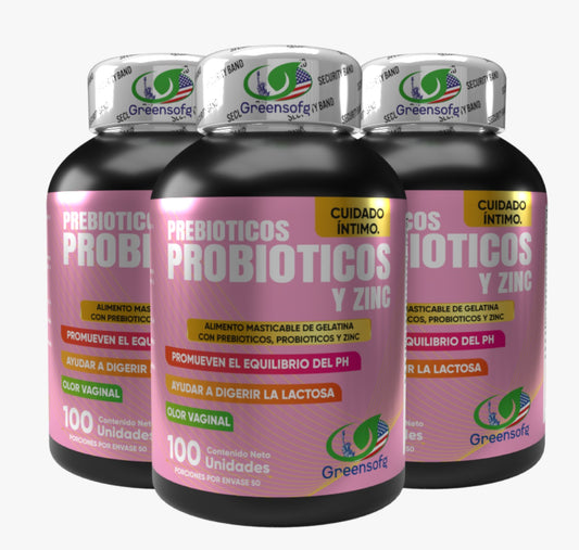 Prebioticos Probiotico con zinc X3 Und Greensof