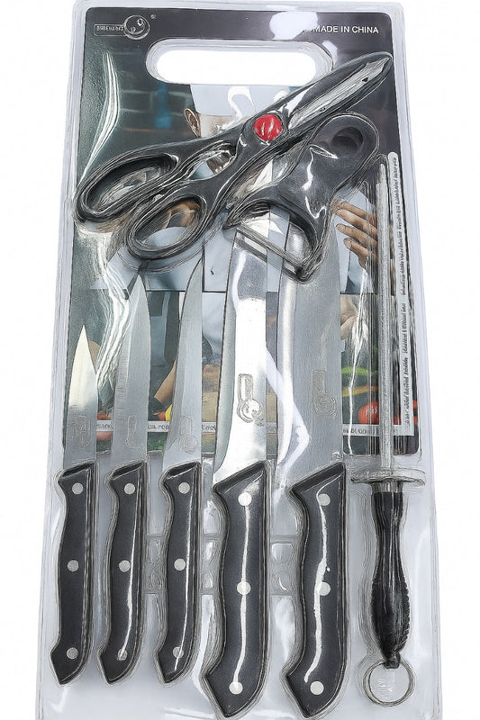 Set De Cuchillos Cocina 9 En 1