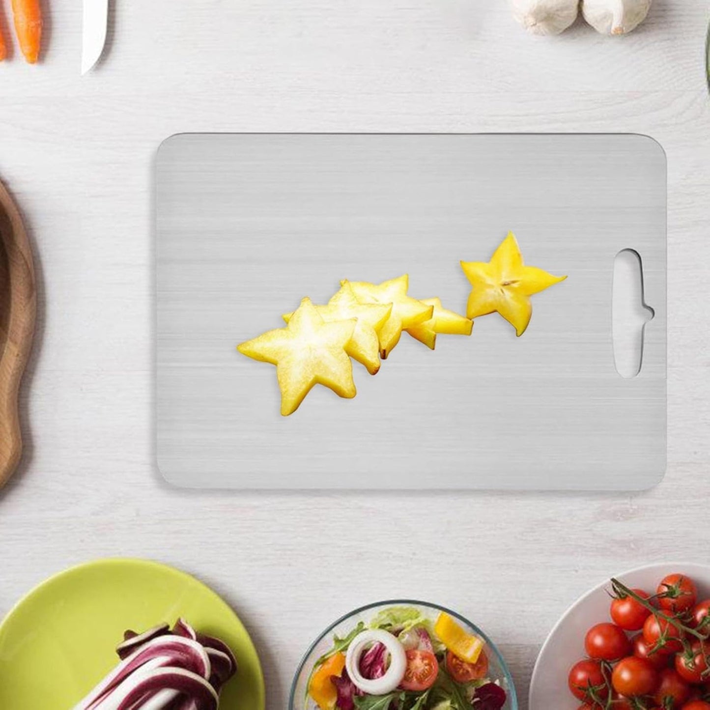 Tabla para picar en acero Inoxidable 29*20 1,2mm